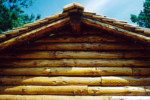 chalet en rondins de bois